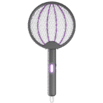 ZEEPHO VoltGuard Foldable Electric Mosquito Swatter - White and Gray Options | 3000V Safe Zapper