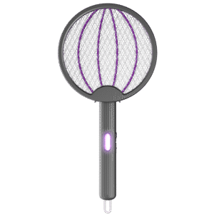 ZEEPHO VoltGuard Foldable Electric Mosquito Swatter - White and Gray Options | 3000V Safe Zapper