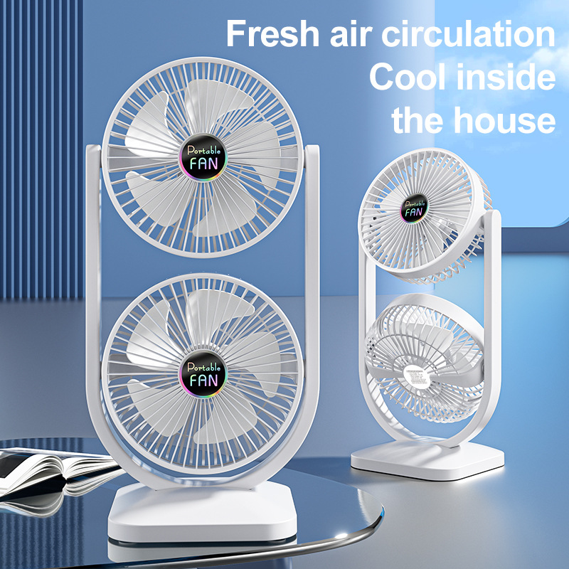 Three Wind Modes: Gentle, Natural, Strong – Desk Fan Features