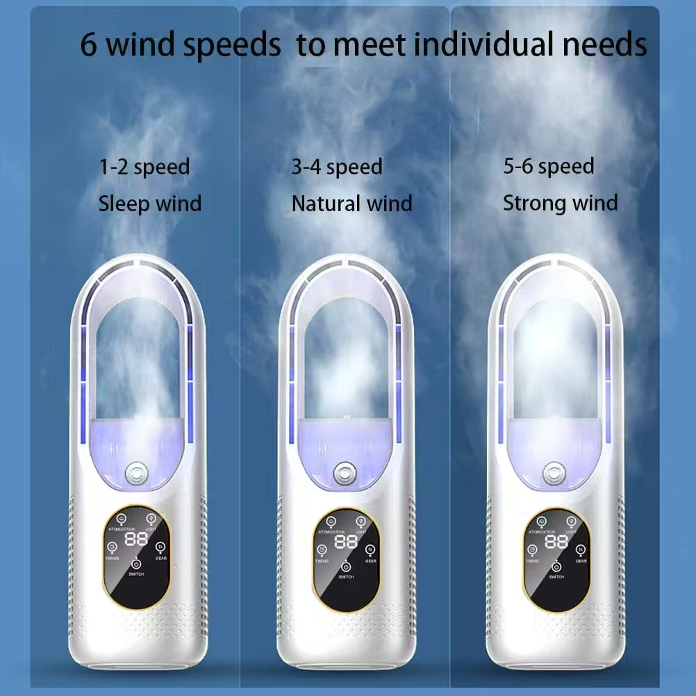 portable humidifier fan, silent fan,