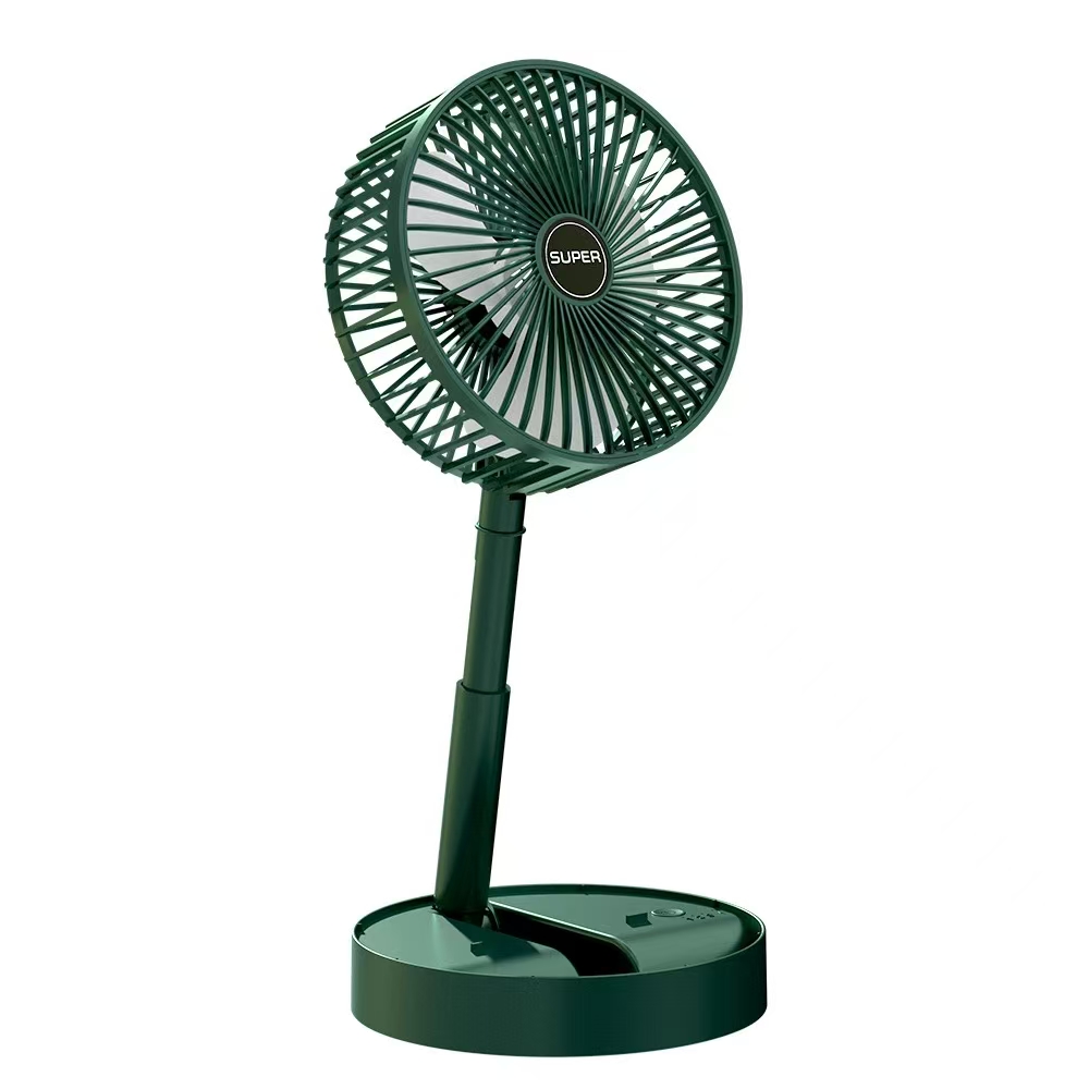 Green foldable desktop USB fan – compact and stylish