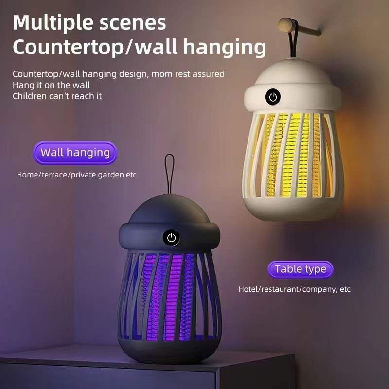 Wall-mount hole and hook design of mosquito lamp