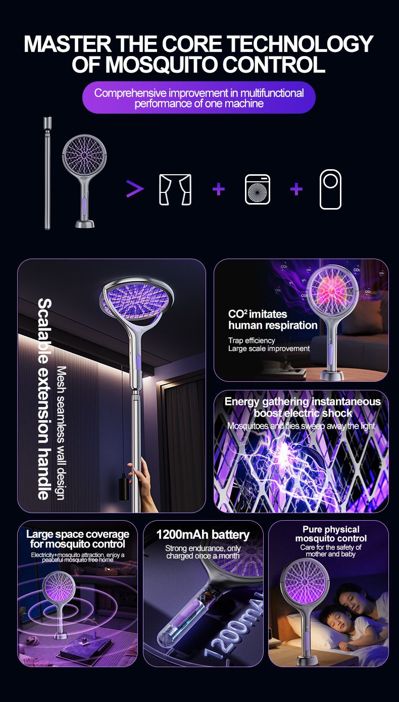 5-layer safety mesh on electric mosquito swatter