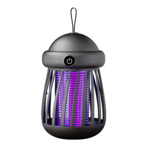 Gray mosquito zapper with minimalist design