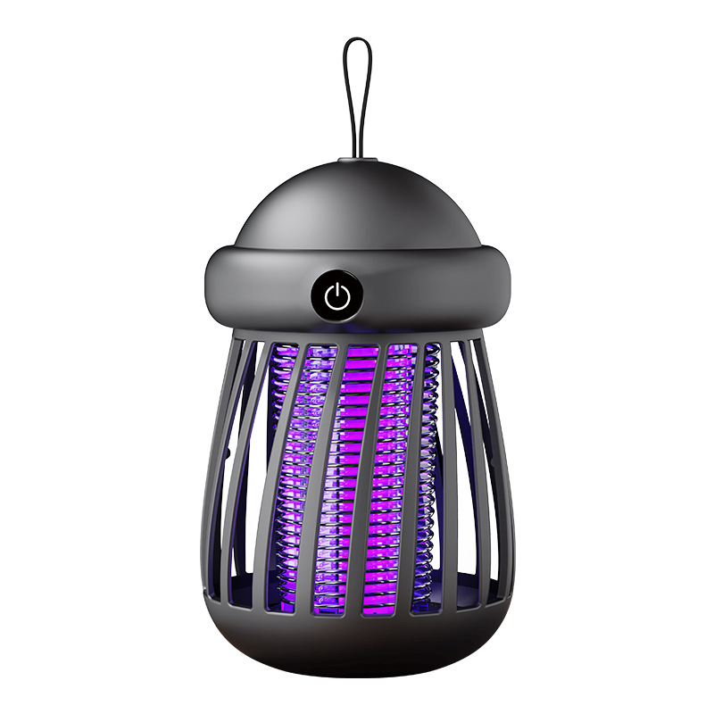 Gray mosquito zapper with minimalist design