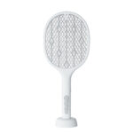 Mosquito zapper in UV light mode showing purple glow