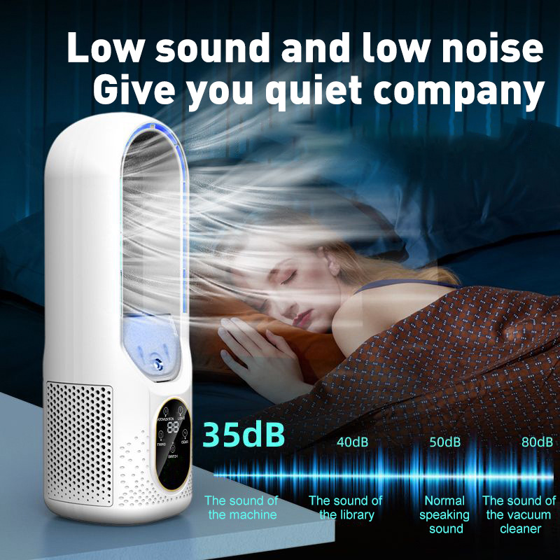 Quiet bladeless fan suitable for bedrooms