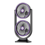 Dual Head Fan Running – Split Cooling Airflow for Two People