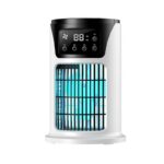 Portable USB cooling fan with open top water tank