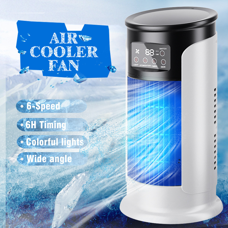 USB desk fan used in a home office environment