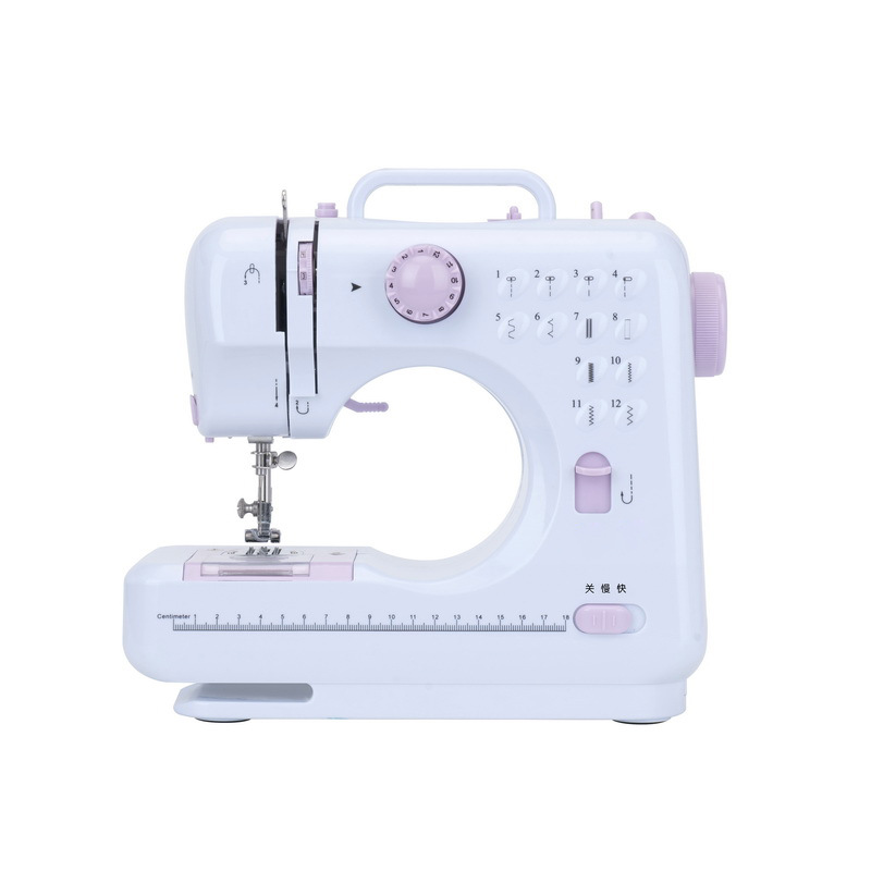 Multifunctional household sewing machine with 16 stitch patterns