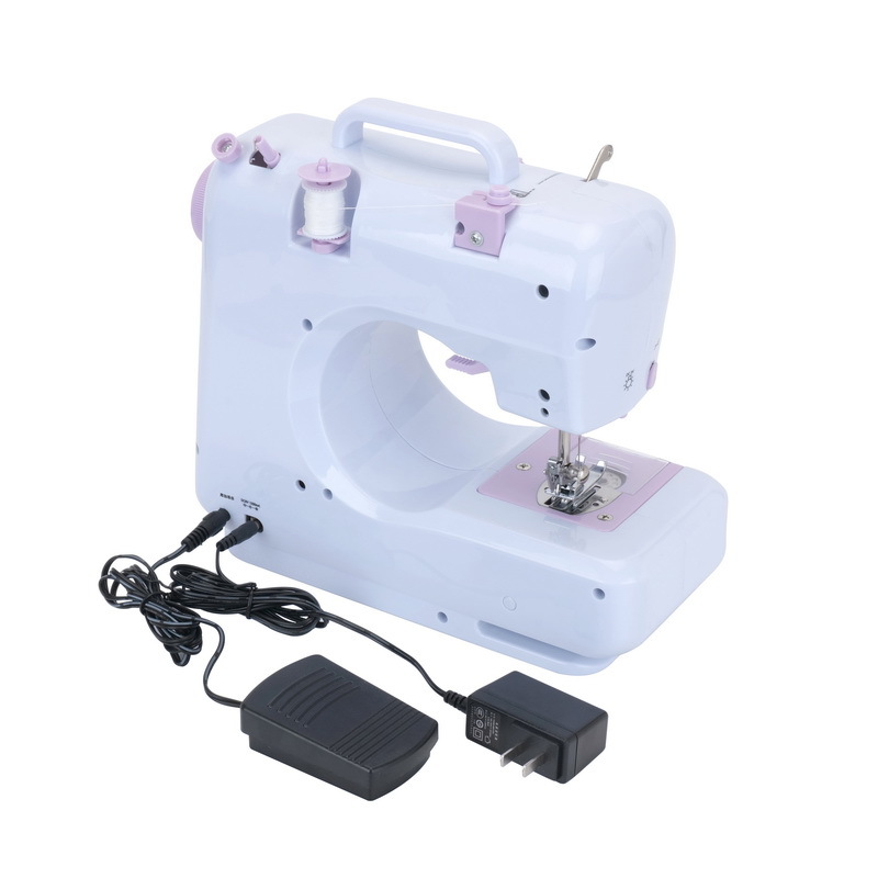 Portable home sewing machine with built-in LED light