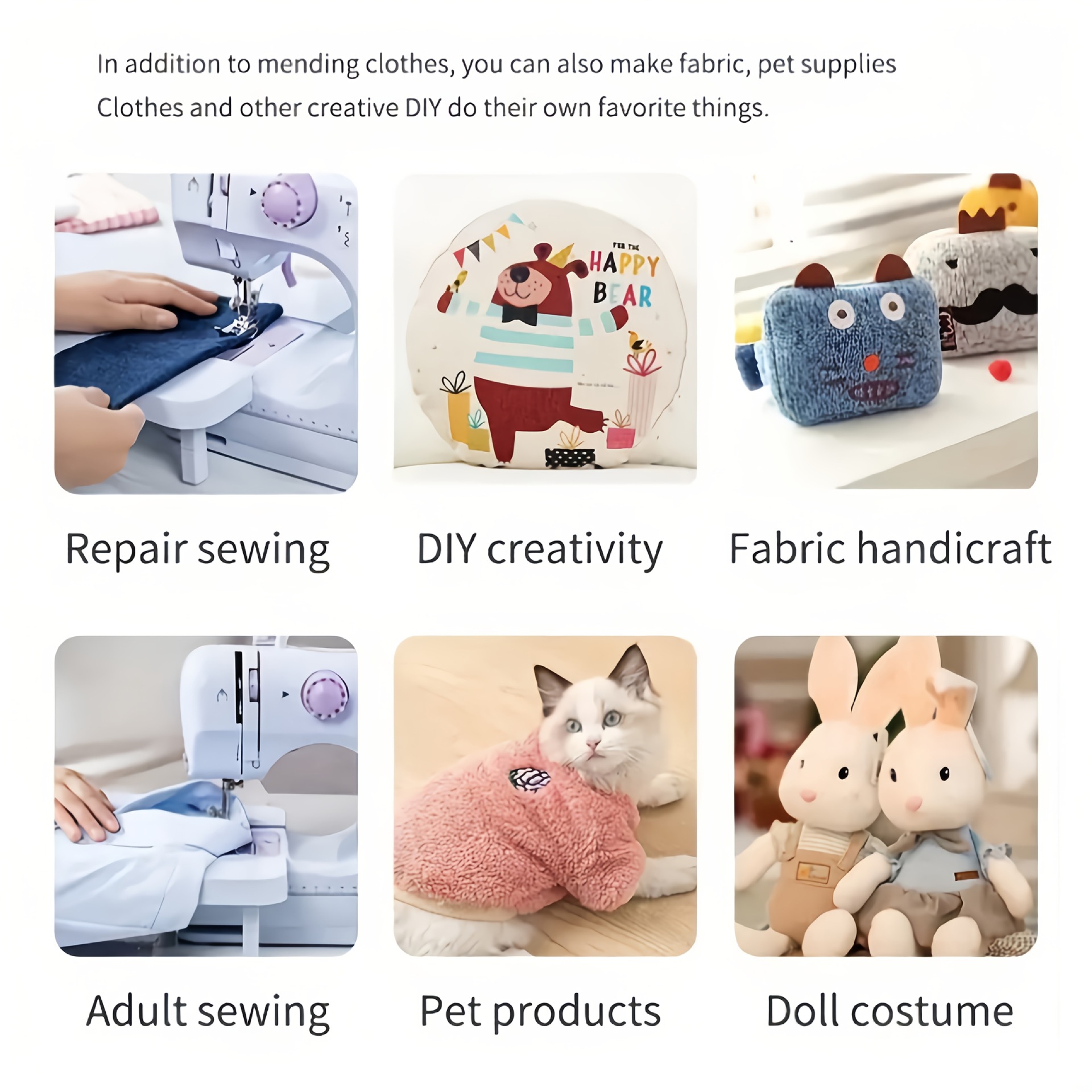 Sewing machine stitching through thick denim fabric