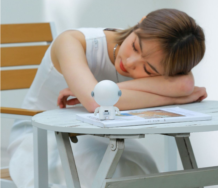 Quiet portable neck fan for office and indoor environments