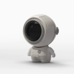 Wearable astronaut mini fan with USB rechargeable cooling function